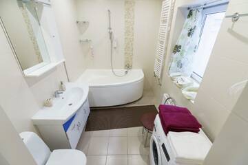 Фото номера Апартаменты с 1 спальней и камином Апартаменты Daugava Lux Apartments г. Рига 11