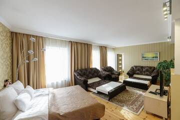 Фото номера Апартаменты с 1 спальней и камином Апартаменты Daugava Lux Apartments г. Рига 10