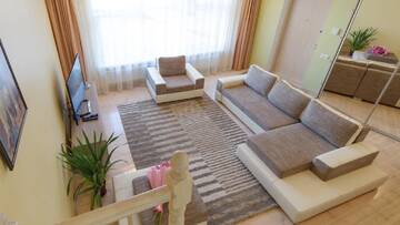 Фото номера Двухуровневые апартаменты Делюкс с 1 спальней Апартаменты Daugava Lux Apartments г. Рига 3