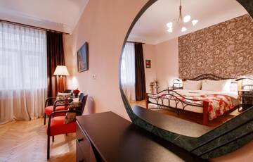 Фото номера Апартаменты с 2 спальнями Апартаменты ANNA Riga Apartment г. Рига 21