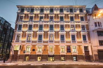 Фото номера Улучшенные апартаменты с 1 спальней Апарт-отели Bearsleys Downtown Apartments г. Рига 62