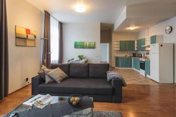 Фото номера Улучшенные апартаменты с 1 спальней Апарт-отели Bearsleys Downtown Apartments г. Рига 40