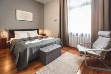 Фото номера Улучшенные апартаменты с 1 спальней Апарт-отели Bearsleys Downtown Apartments г. Рига 45