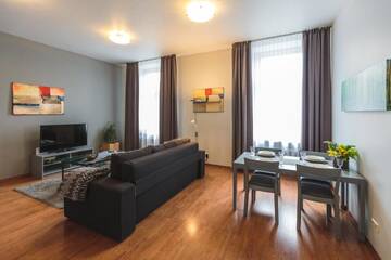 Фото номера Улучшенные апартаменты с 1 спальней Апарт-отели Bearsleys Downtown Apartments г. Рига 41