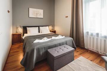 Фото номера Улучшенные апартаменты с 1 спальней Апарт-отели Bearsleys Downtown Apartments г. Рига 46