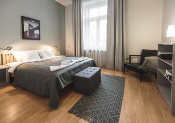Фото номера Улучшенные апартаменты с 1 спальней Апарт-отели Bearsleys Downtown Apartments г. Рига 8