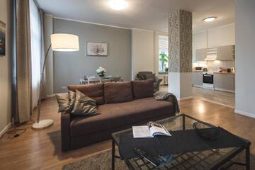 Фото номера Улучшенные апартаменты с 1 спальней Апарт-отели Bearsleys Downtown Apartments г. Рига 9
