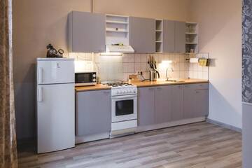 Фото номера Улучшенные апартаменты с 1 спальней Апарт-отели Bearsleys Downtown Apartments г. Рига 15