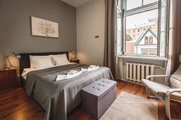 Фото номера Улучшенные апартаменты с 1 спальней Апарт-отели Bearsleys Downtown Apartments г. Рига 19