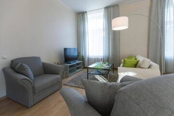 Фото номера Улучшенные апартаменты с 1 спальней Апарт-отели Bearsleys Downtown Apartments г. Рига 51