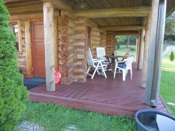 Фото номера Дом с 2 спальнями Дома для отпуска Forest Edge Lodge and House г. Рига 45