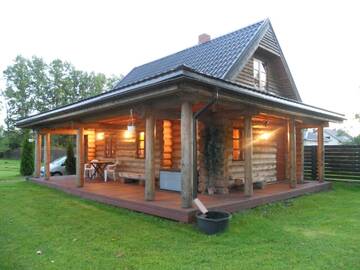 Фото номера Дом с 2 спальнями Дома для отпуска Forest Edge Lodge and House г. Рига 14