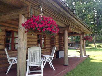 Фото номера Дом с 2 спальнями Дома для отпуска Forest Edge Lodge and House г. Рига 69
