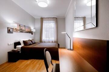 Фото номера Апартаменты с 1 спальней с двуспальной кроватью Апарт-отели RIGAAPARTMENT Sonada Aparthotel г. Рига 9