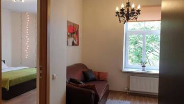 Фото номера Семейные апартаменты с 1 спальней Апартаменты Riga Centre Sun Apartments г. Рига 40