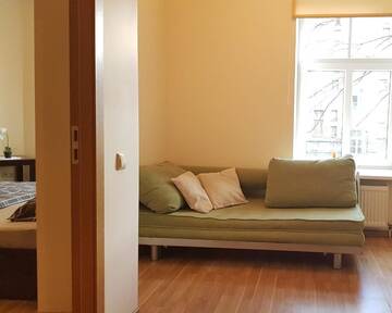 Фото номера Семейные апартаменты с 1 спальней Апартаменты Riga Centre Sun Apartments г. Рига 71