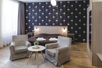 Фото номера Апартаменты-студио с балконом Апартаменты Riga Lux Apartments - Ernesta, Free parking г. Рига 5