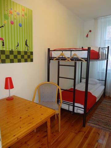 Фото номера Двухместный номер с 2 отдельными кроватями Хостелы Red Nose Hostel г. Рига 2