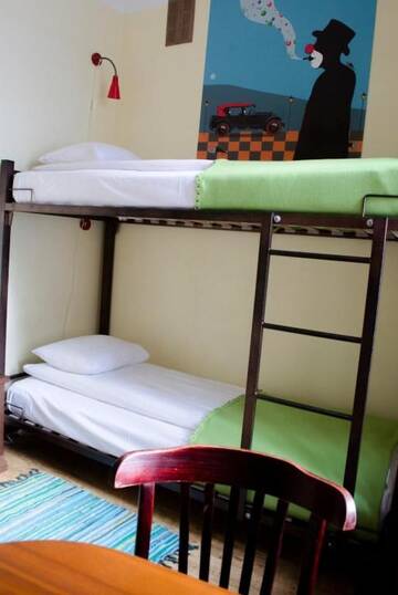 Фото номера Двухместный номер с 2 отдельными кроватями Хостелы Red Nose Hostel г. Рига 5