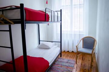 Фото номера Двухместный номер с 2 отдельными кроватями Хостелы Red Nose Hostel г. Рига 7