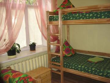Фото номера Трехместный номер с общей ванной комнатой Хостелы Central Park Hostel г. Рига 29