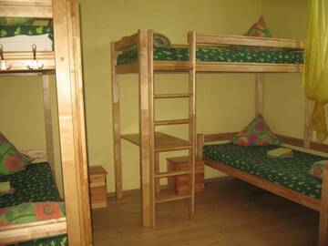 Фото номера Четырехместный номер с общей ванной комнатой Хостелы Central Park Hostel г. Рига 16