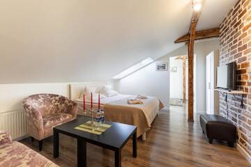 Фото номера Семейный номер Делюкс с доступом в боулинг Отель Spare Hotel and Bowling г. Рига 5