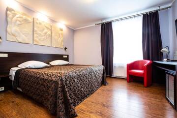 Фото номера Двухместный номер с 1 кроватью Отель Primo Hotel with FREE parking г. Рига 5