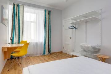 Фото номера Двухместный номер с 1 кроватью и общей ванной комнатой Хостелы Green Cat Rooms г. Рига 5