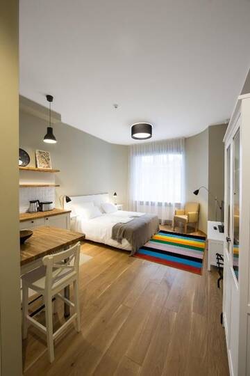 Фото номера Апартаменты-студио Апарт-отели Riga Lux Apartments - Skolas, free parking г. Рига 6