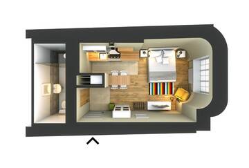 Фото номера Апартаменты-студио Апарт-отели Riga Lux Apartments - Skolas, free parking г. Рига 17