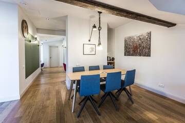 Фото номера Апартаменты в пентхаусе с 2 спальнями и террасой Апарт-отели Riga Lux Apartments - Skolas, free parking г. Рига 8