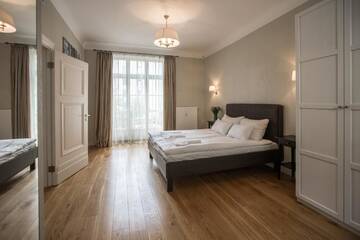 Фото номера Апартаменты с 2 спальнями и балконом Апарт-отели Riga Lux Apartments - Skolas, free parking г. Рига 7